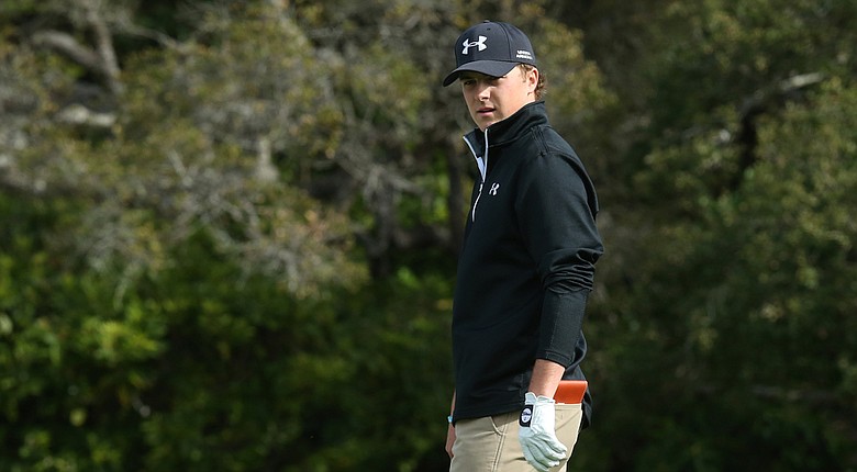 Jordan Spieth during the third round of the AT&T Pebble Beach National Pro-Am.