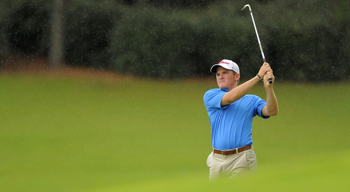 John Hahn fired a second-round 10-under 61 to take a two-shot lead at the halfway point of the European Tour's Africa Open.