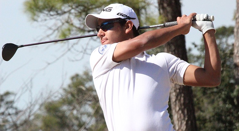 Aaron Terrazas of Mexico shot a 4-under 68 in the first round of the CB&I Boys Championship.