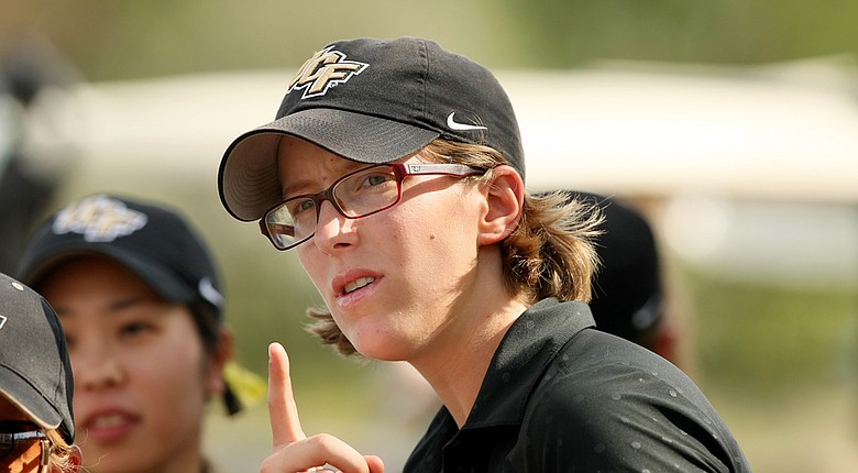 Central Florida's Fanny Cnops and the Knights lead through two rounds of the Central District Invitational.