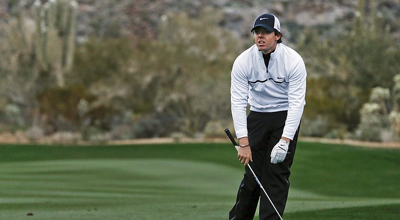 Rory McIlroy has the favored odds to win the PGA Tour's 2014 WGC-Accenture Match Play (shown here during last year's first-round loss).