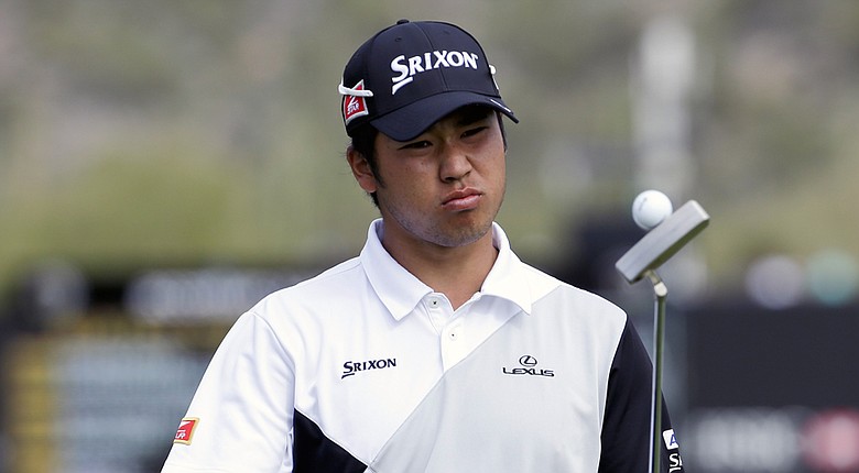 Hideki Matsuyama during his first-round win at the 2014 WGC-Accenture Match Play at Dove Mountain in Marana, Ariz.