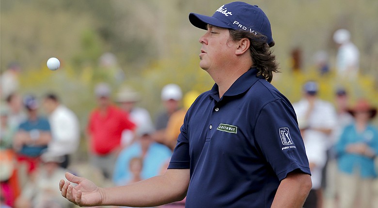 Jason Dufner during his first-round win in the 2014 WGC-Accenture Match Play at Dove Mountain in Marana, Ariz.
