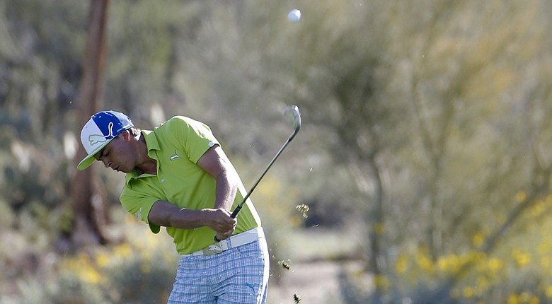 Rickie Fowler during Thursday's second round of the PGA Tour's 2014 WGC-Accenture Match Play at Dove Mountain in Marana, Ariz.