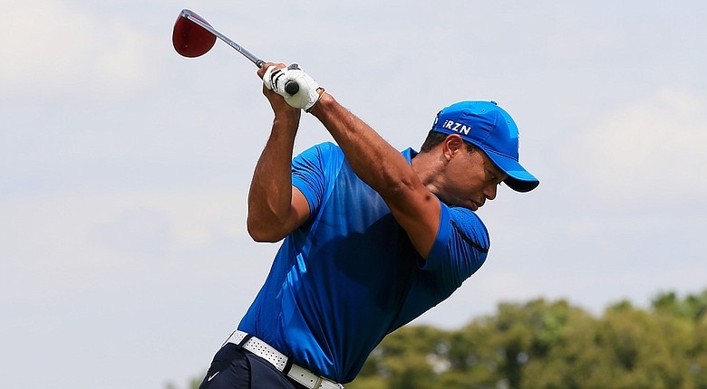 Tiger Woods during the first round of the WGC-Cadillac Championship at Trump National Doral.