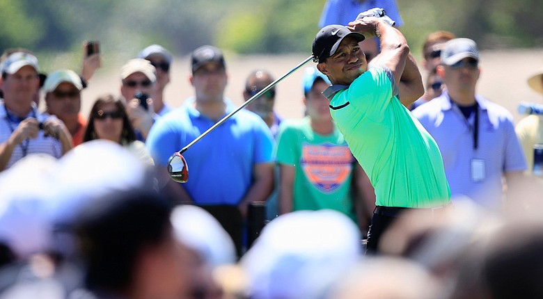 Tiger Woods during the third round of the WGC-Cadillac Championship at Trump National Doral.