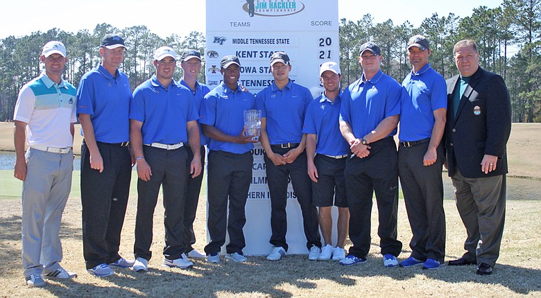 Middle Tennessee State after winning the 2014 General Hackler Championship.