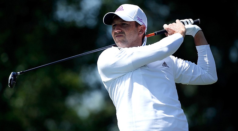 Sergio Garcia during the second round of the Shell Houston Open at the Golf Club of Houston in Humble, Texas.