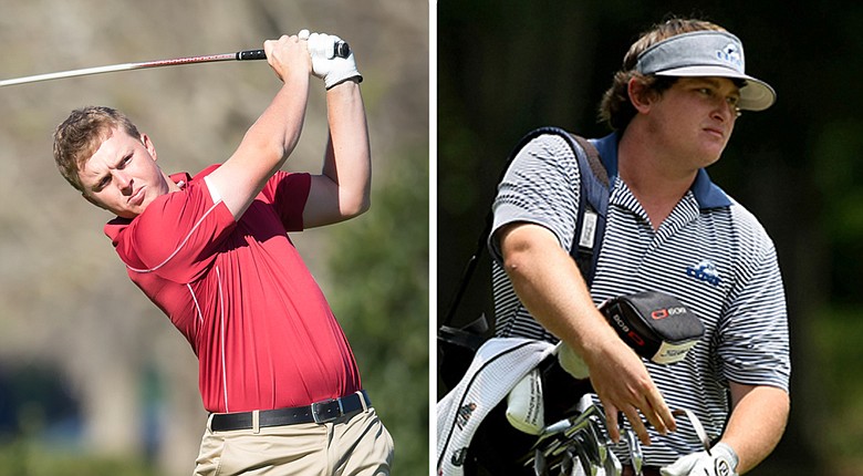 Florida State's Jack Maguire (left) and his brother M.J. Maguire, a junior at North Florida, each won collegiate titles April 6.