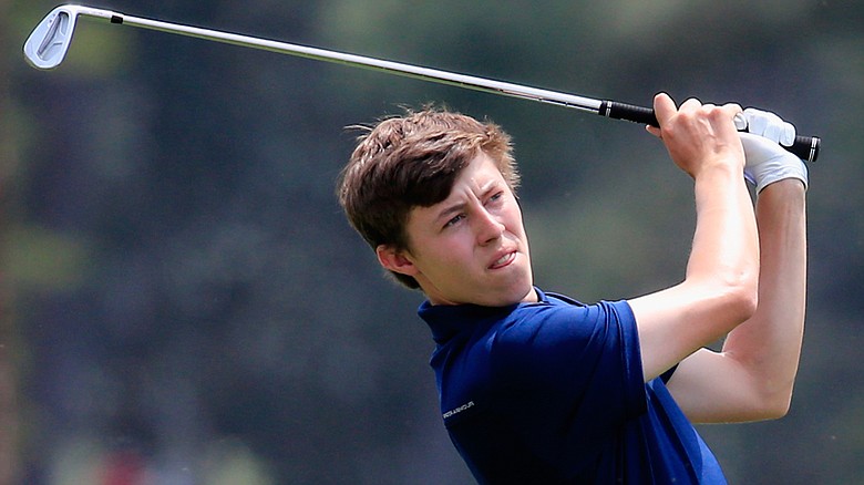 Matt Fitzpatrick during the second round of the 2014 Masters at Augusta National.