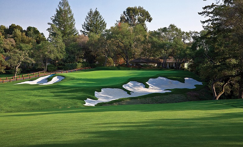 A view of the 16th hole at Pasatiempo Golf Club.