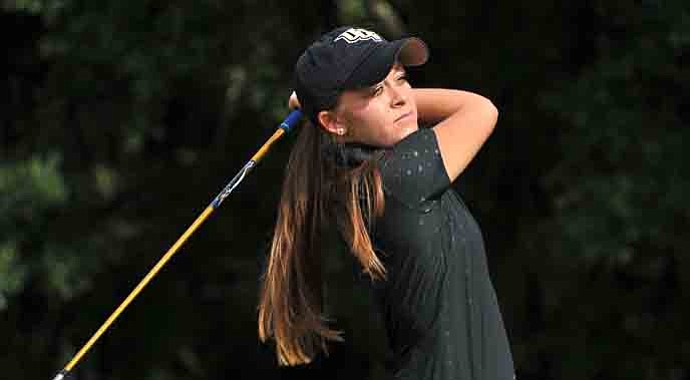 Ashley Holder and the UCF Knights lead the AAC Championship through one round.