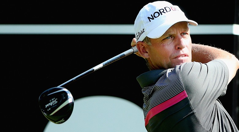 Anders Hansen during the third round of The Championship at Laguna National in Singapore.