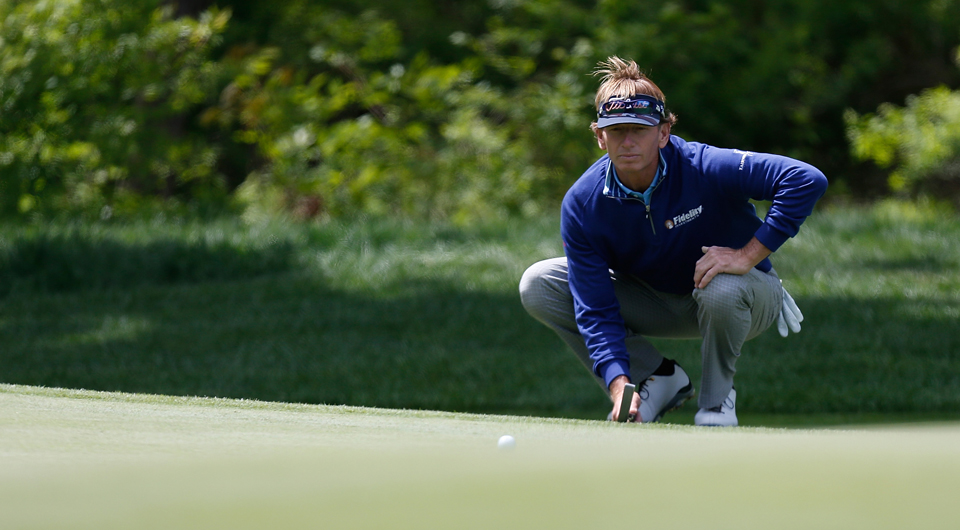 After a recent rough stretch on the Champions Tour, Brad Faxon surprised with an opening-round, 4-under 67 Thursday at the Senior PGA Championship. Rookie Joe Durant leads after a 65.