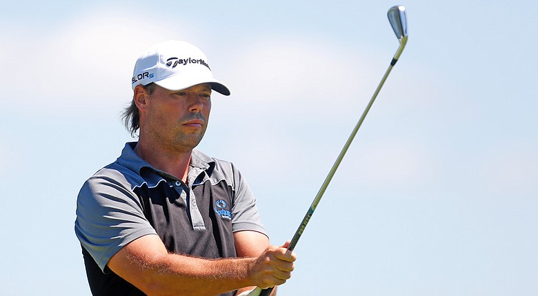 Mikael Lundberg during the second round of the Lyoness Open.