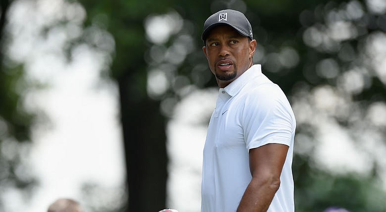 Tiger Woods during the second round of the Quicken Loans National.