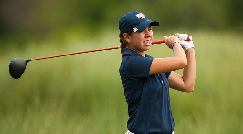 Kristen Gillman during the third round of the 2014 Junior PGA Championship at Miramont Country Club in Bryan, Texas.