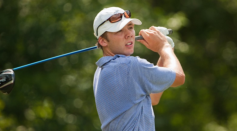 Sam Burns during the second round of the 2014 Junior PGA Championship at Miramont Country Club in Bryan, Texas.