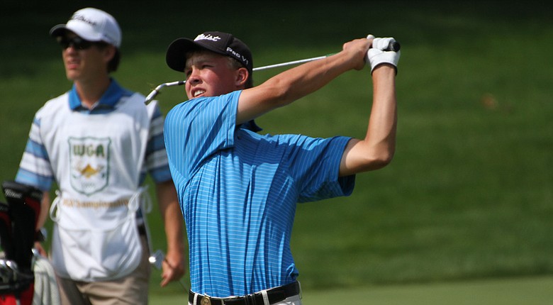 Nick Hardy won both his Sweet 16 and quarterfinal match of the Western Amateur on Friday.