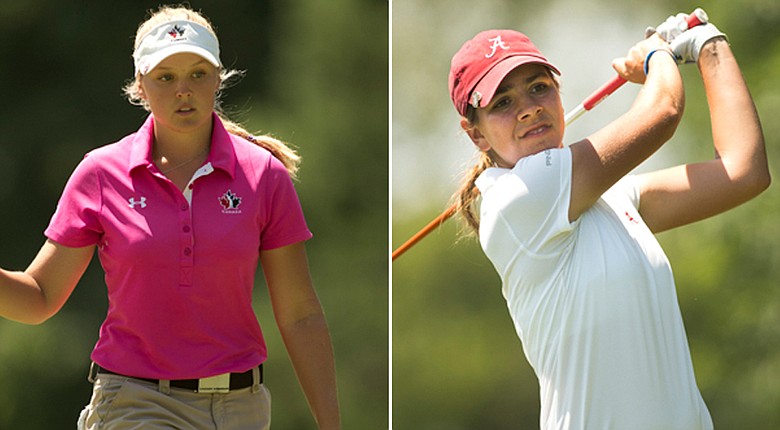 Brooke Mackenzie Henderson (left) and Kristen Gillman will meet in the championship match of the 2014 U.S. Women's Amateur on Sunday.