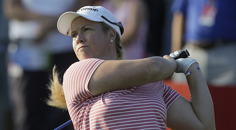 Brittany Lincicome is the 36-hole leader by three shots at the 2014 Wegmans LPGA Championship.