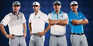 British Open: Scripted adidas apparel for Day, Garcia and Johnson