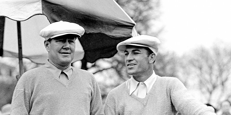 Byron Nelson (left) and Ben Hogan.