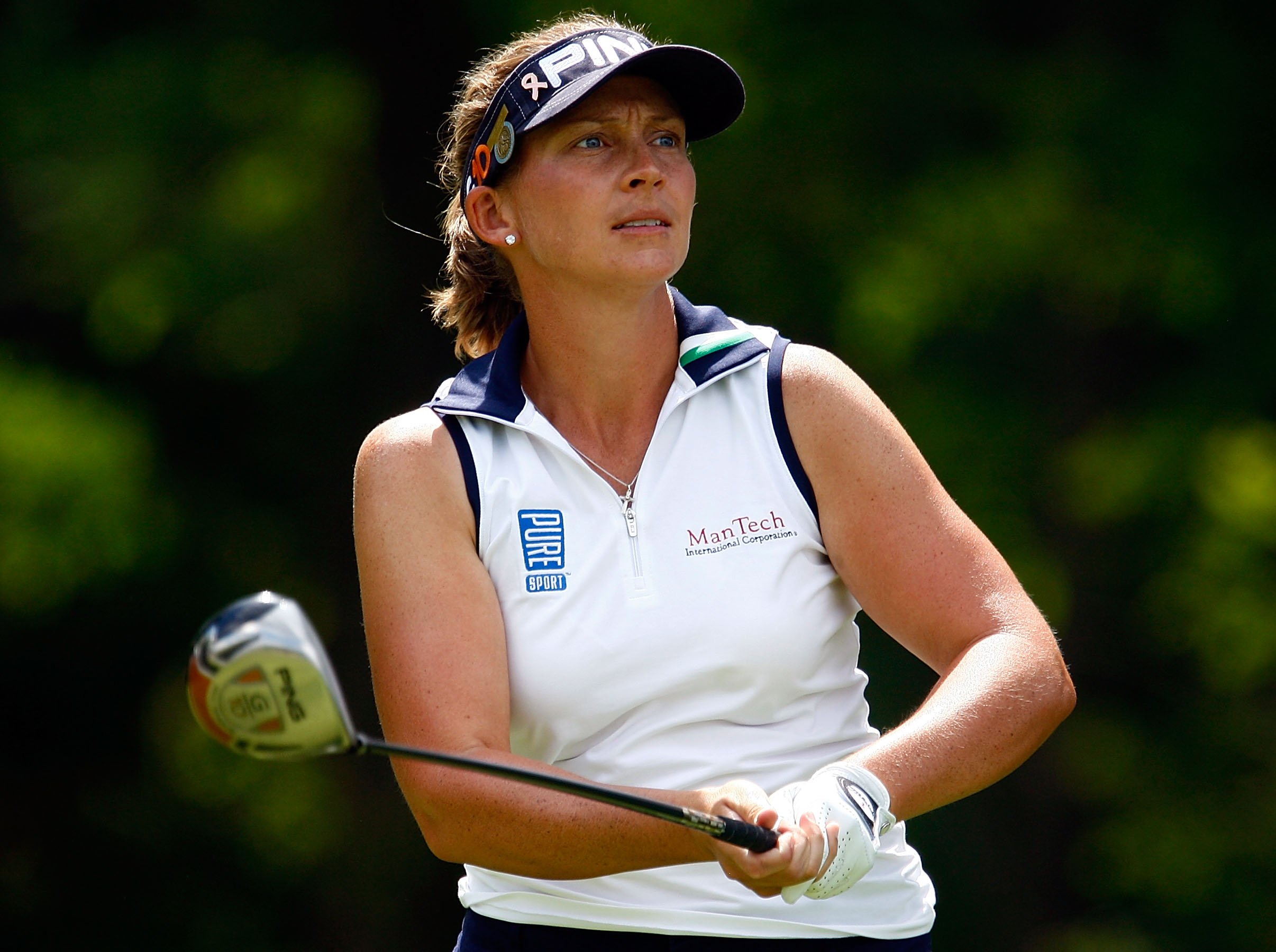 GOLFWEEK | Photo by Getty Images | Angela Stanford watches hits her tee ...