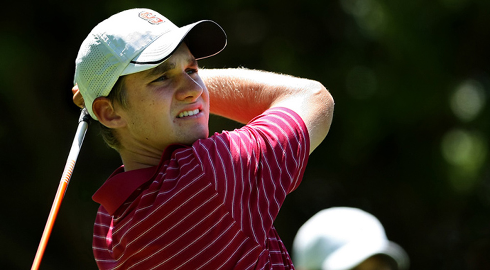 Patrick Rodgers won his seventh career collegiate individual title, taking medalist honors at The Prestige at PGA West, held Feb. 17-19 at PGA West in La Quinta, Calif.